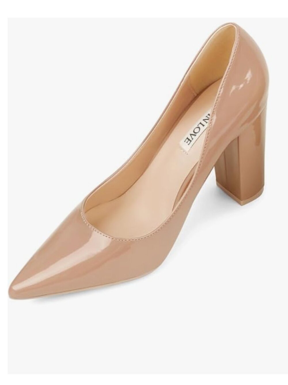 Joy in Love - Nude Block Heel, Patent Leather - Picture 3 of 6